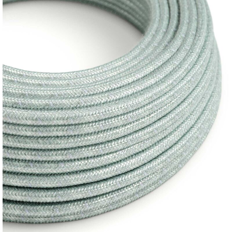 Câble coton Mist Blue - The Original Creative Cables, idéal pour les projets d'éclairage créatifs - RX12 - 1 mètre
