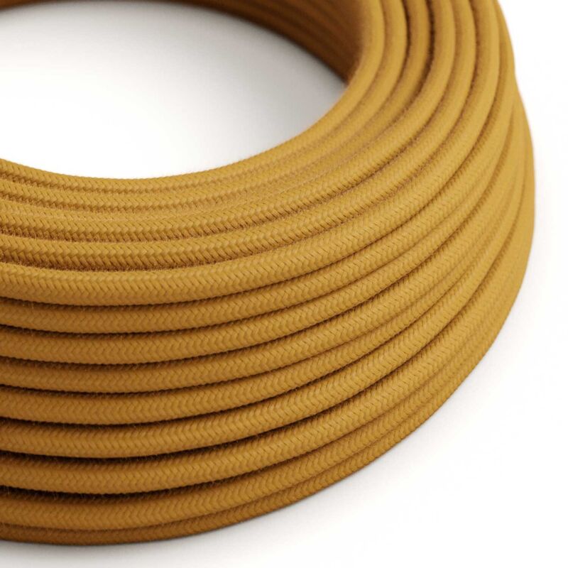Câble d'éclairage en coton Golden Honey - The Original Creative Cables, le bon choix pour vos lampes - RC31 - 1 mètre