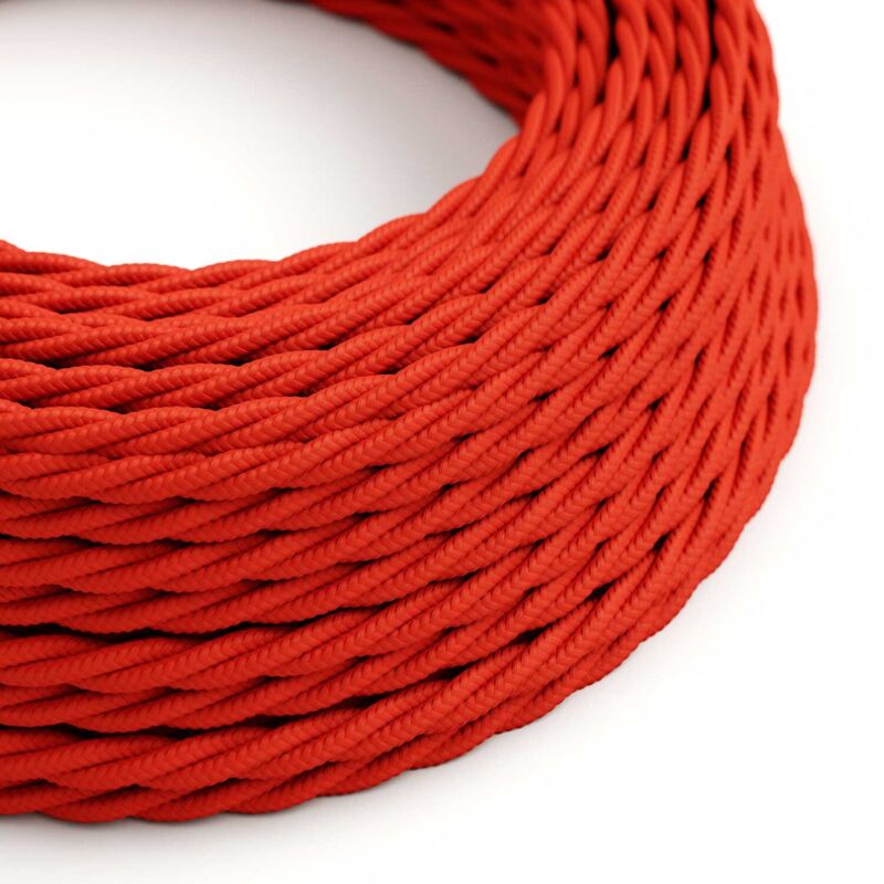 Cavo tessile trecciato 2x0,75 1 mt