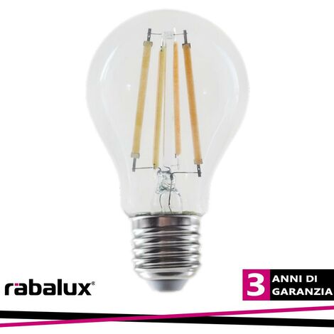 FIL. LED, E27 A60, 8W, 1050LM, 4000K                                                                     - Luce NATURALE
