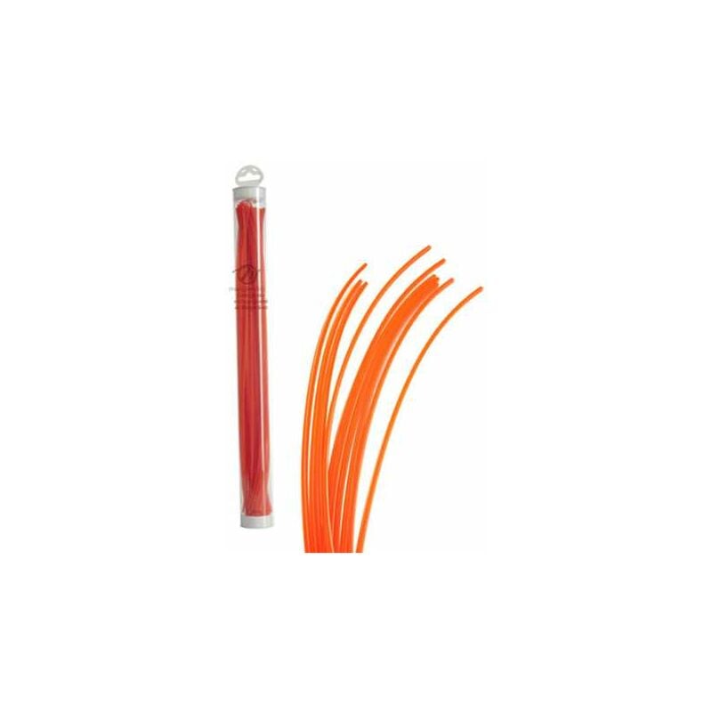 Matijardin - Fil nylon 26 brins 4 mm Carré Orange Tube