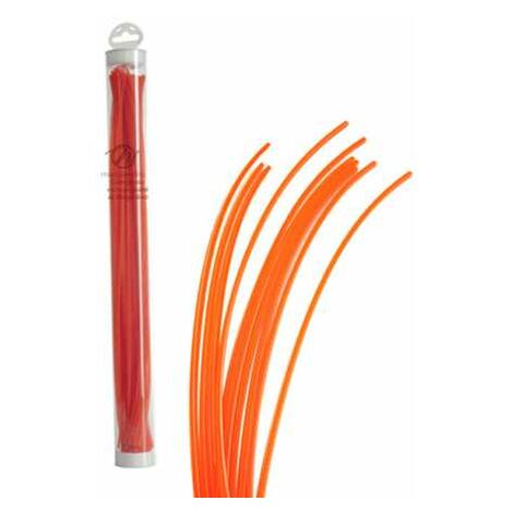Fil nylon 26 brins 4 mm Carré Orange Tube