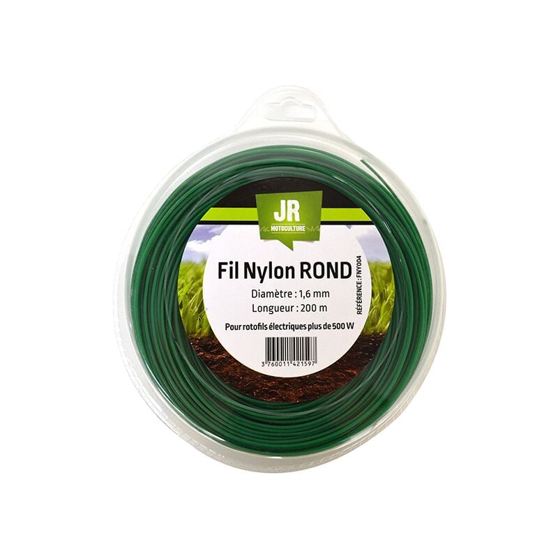 Jr Motoculture - Fil nylon 1,6 mm 200 m - Rond