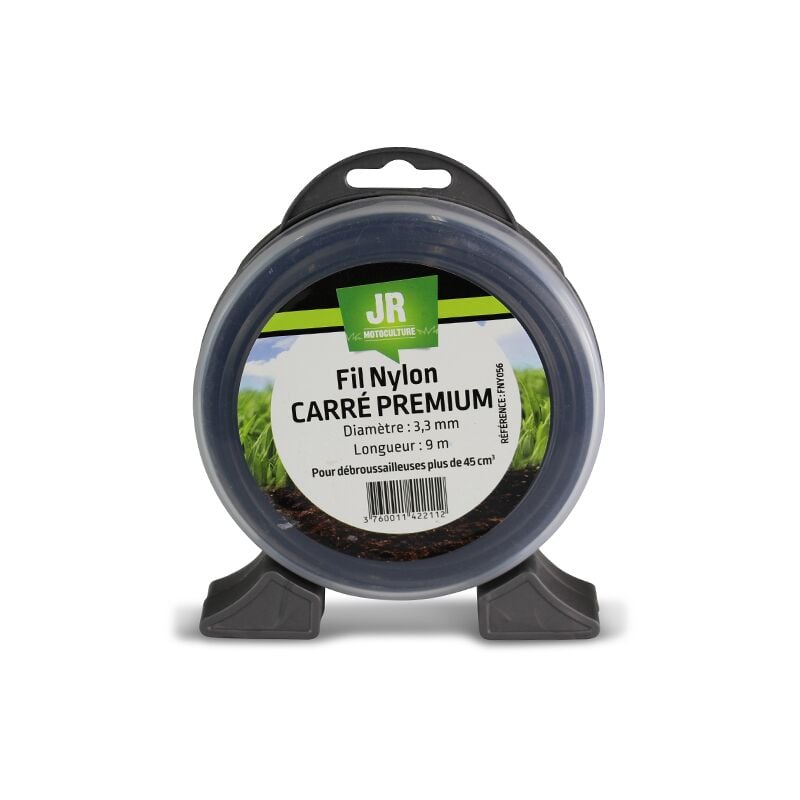 Jr Motoculture - Fil nylon 3.3 mm 9 m - Carré - Premium