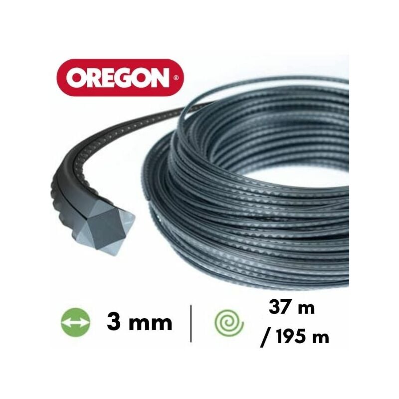 Oregon - Fil nylon / alu Flexi-Blade™ débroussailleuse 3 mm 37 mètres