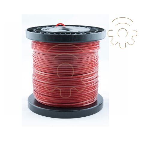 Fil nylon Alumade rouge 180 mt en bobine pour dA broussailleuse section carrA e 3,0 mm fabriquA  en Italie