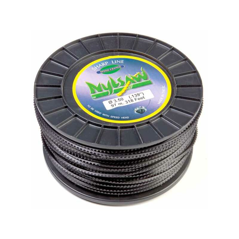 Fil nylon bobine cranté Nylsaw 3,5 mm x 97 m