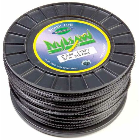Fil nylon bobine cranté Nylsaw 3,5 mm x 97 m
