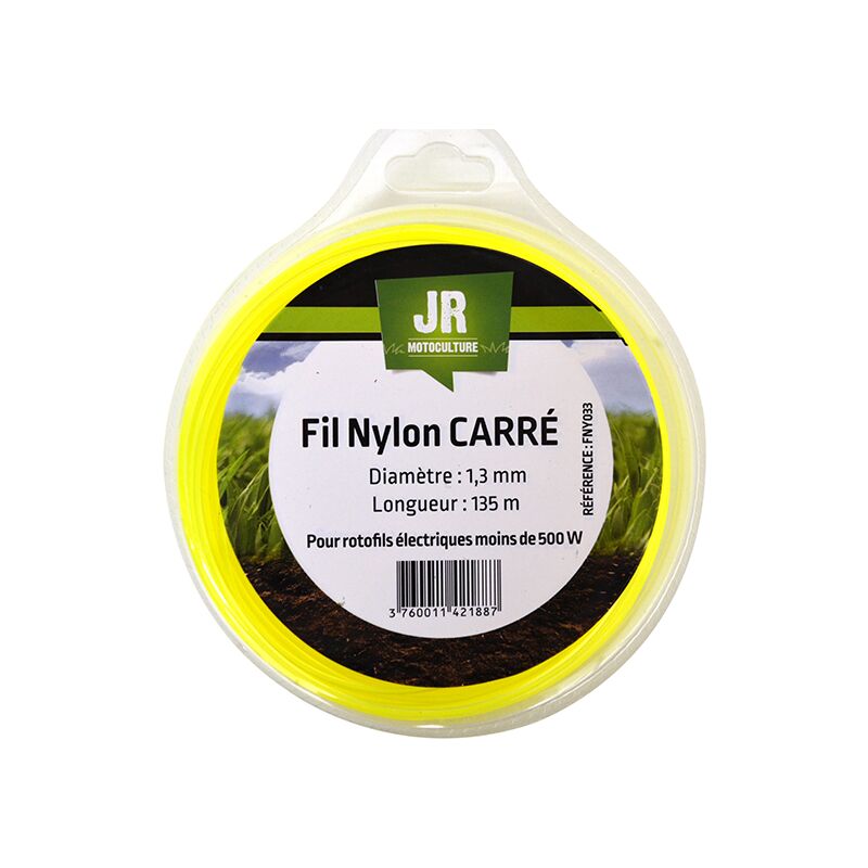 Fil nylon 1.3 mm 135 m - Carré