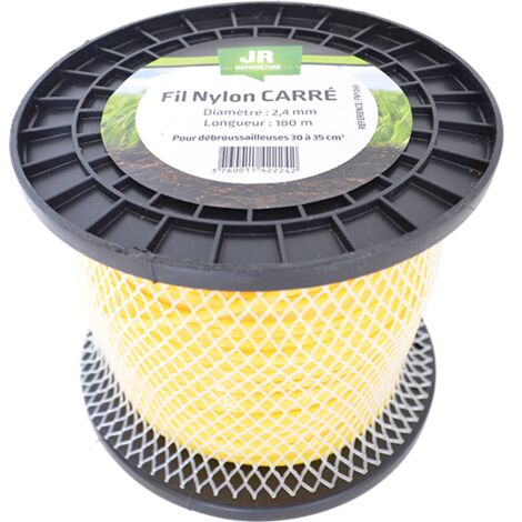 Fil Nylon Carré 2,4 mm - 180 m FNY069 JR