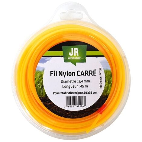 Fil Nylon Carré 2,4 mm - 45 m FNY039 JR