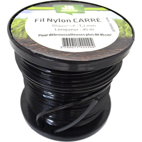 Fil Nylon Carré 3,3 mm - 45 m FNY065 JR