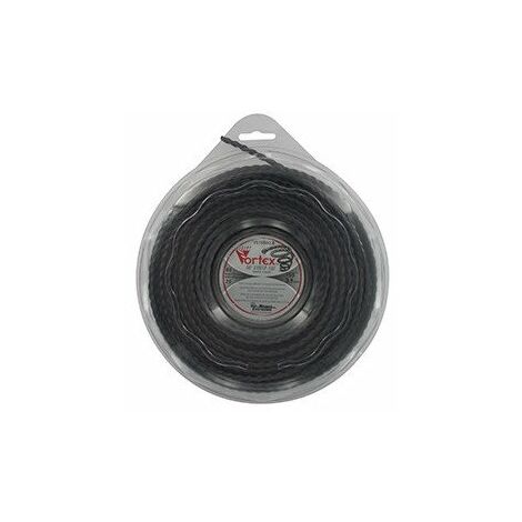 Fil nylon copolymère Vortex 25m – Ø 3,90mm – Réduit bruit et vibrations – Consommation carburant optimisée
