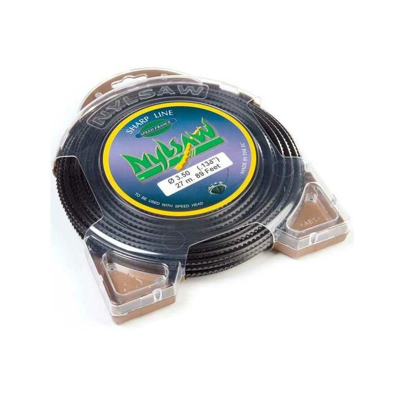 Fil nylon cranté blister Nylsaw 3,5 mm x 27 m