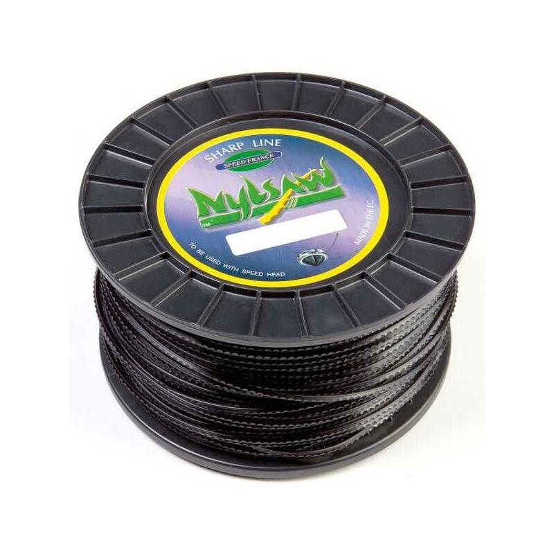 Fil nylon cranté Nylsaw 3 mm x 132 m débroussailleuse