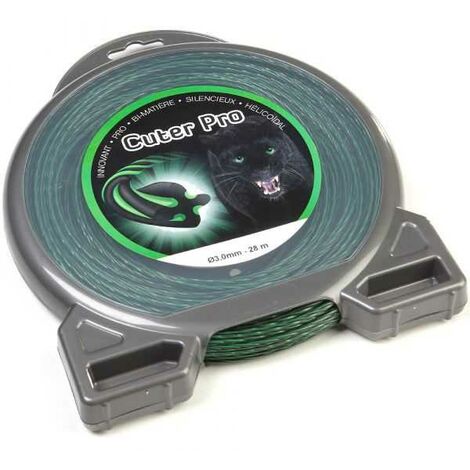 Fil nylon Cuter'Pro 3 mm x 28 m Hélicoïdal Blister