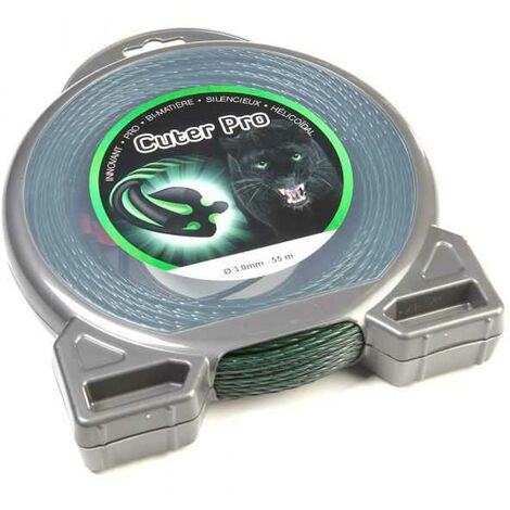 Fil nylon Cuter'Pro 3 mm x 55 m Hélicoïdal Blister