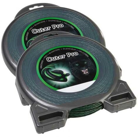 Fil nylon Cuter'pro 4 mm x 17 m Hélicoïdal Blister par 2