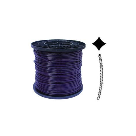 Fil nylon dentelé violet "Platinum" pour débroussailleuse - ø 3,3 mm - bobine de 200 m