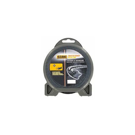 Fil Nylon Hélicoïdal Ozaki Twisted Power Silent Line, ø: 3,0mm, L: 15m.