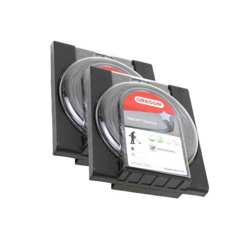 Fil nylon Oregon Nylium 2,4 mm x 15 m Etoilé Blister par 2