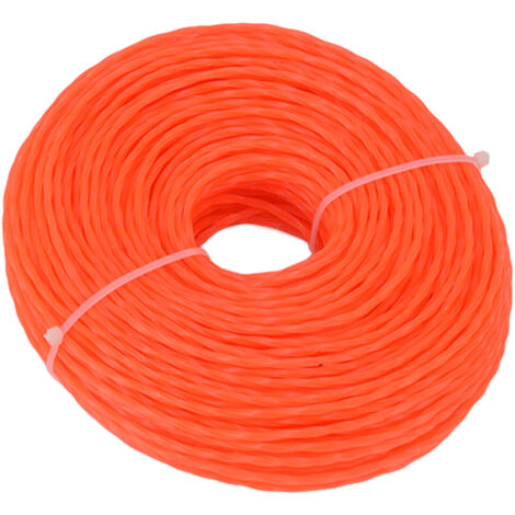 Fil nylon pour débroussailleuse 3,0 mm, 85 m, corde torsadée, pour tondeuse et coupe-herbe domestique