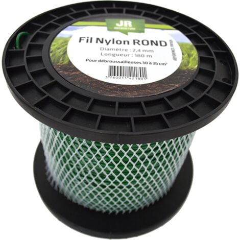 Fil nylon Rond 2,4 mm - 180 m FNY025 JR