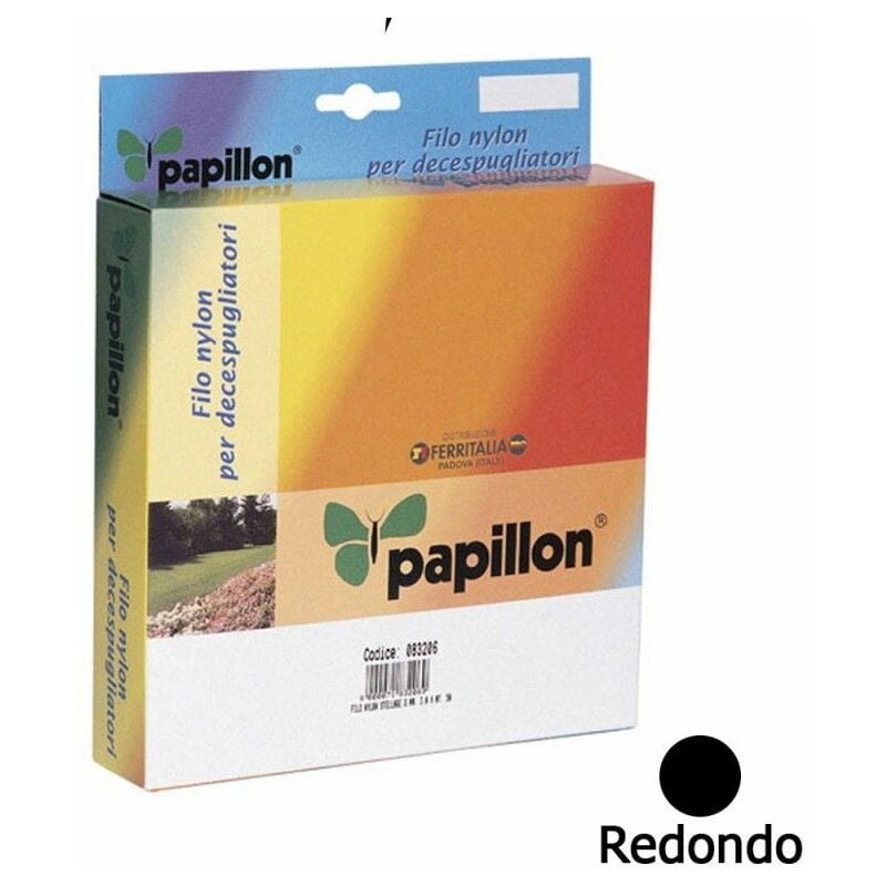 Papillon - Fil nylon rond 2,4 mm. (distributeur 100 mètres)