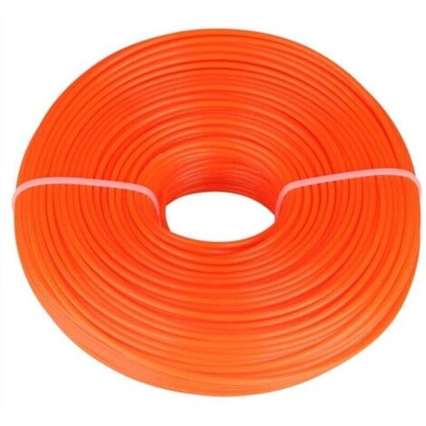 Fil nylon rond 3mm pour coupe-bordures essence, longueur 75m. Résistant et durable pour tout type de végétation.