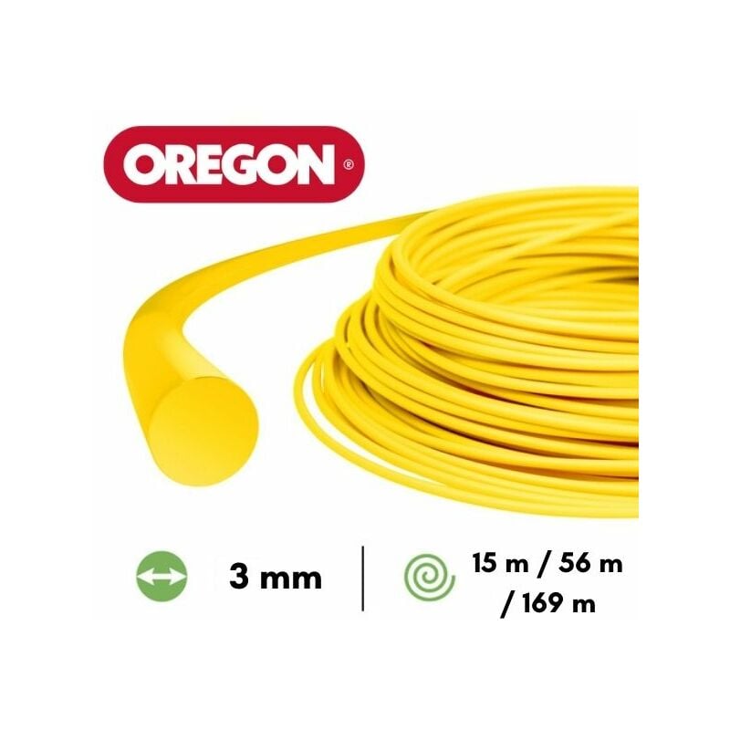 Oregon - Fil nylon rond débroussailleuse 3 mm 56 mètres