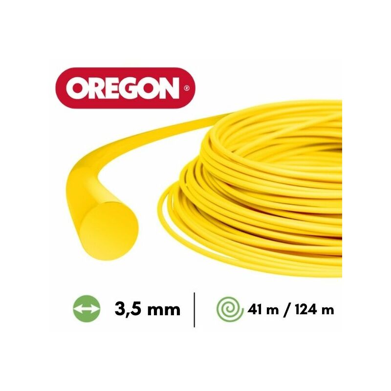 Oregon - Fil nylon rond débroussailleuse 3,5 mm 41 mètres