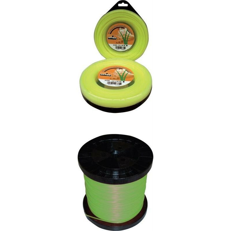 Fil nylon rond professionnel mm.4,0 de 130 mètres pour débroussailleuse en bobine - Salon