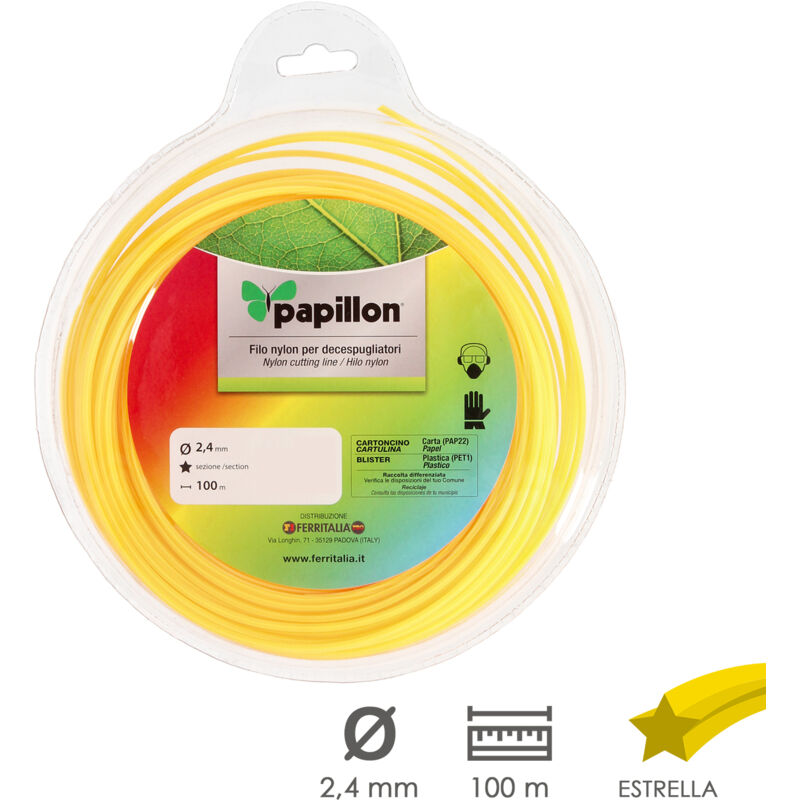 Cordon étoile en nylon ø 2,4 mm. Rouler 100 mètres