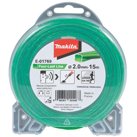 Fil nylon Trèfle torsadé 2 mm x 15 m - E-01769