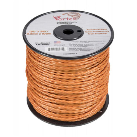 Fil Nylon Vortex Alu Ø 3.9 mm 128 m orange