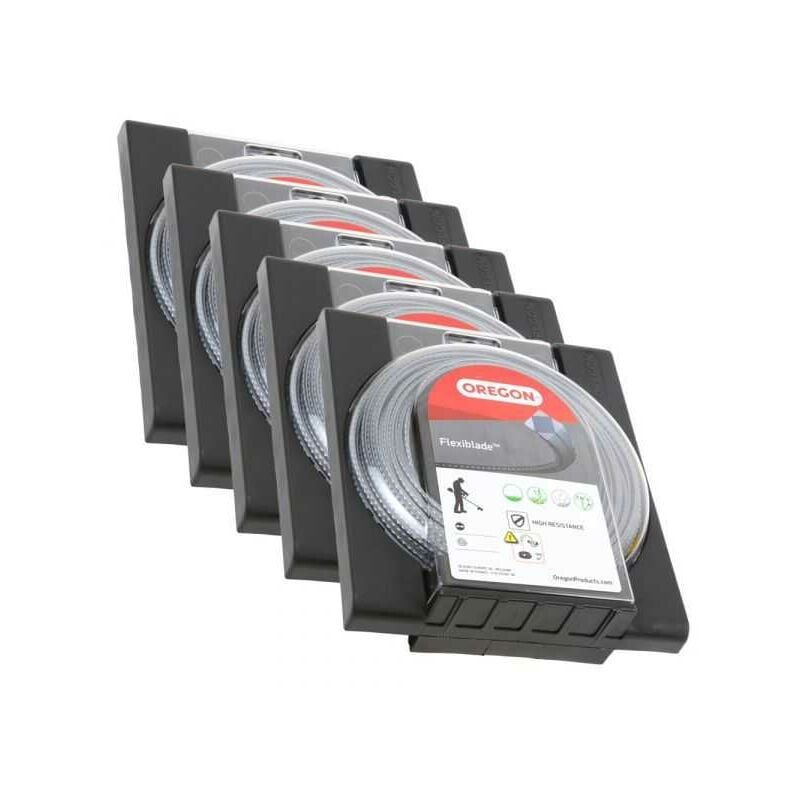 Fil Oregon FlexiBlade 2,5 mm x 53 m Carré Cranté Blister par 5