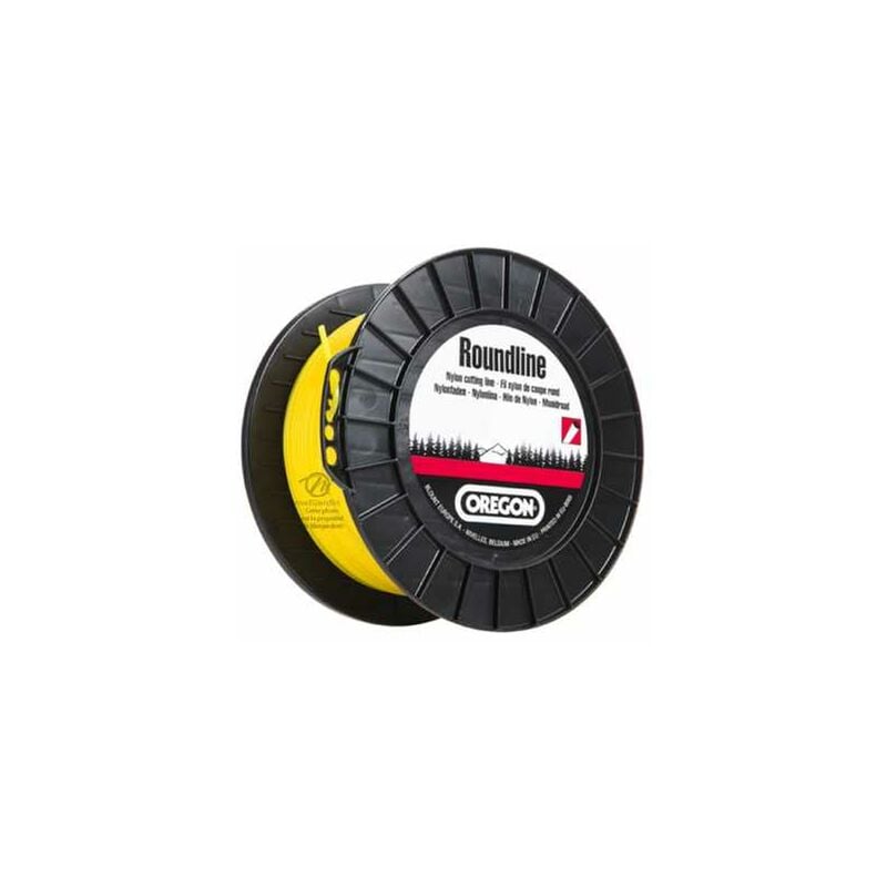 Fil Oregon Yellow 3 mm x 169 m. Rond. Bobine. Fil débroussailleuse