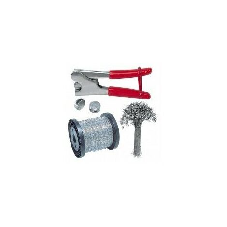 Outifrance – Fil perle n°1 bobine 250g – Longueur 90m – Diamètre 1,1mm – Pour pince à plomber – Fil métallique haute résistance - Gr444090