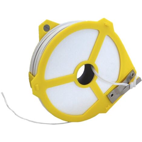 Fil Plastifié Blanc avec Dévidoir Ø4mm x 50m