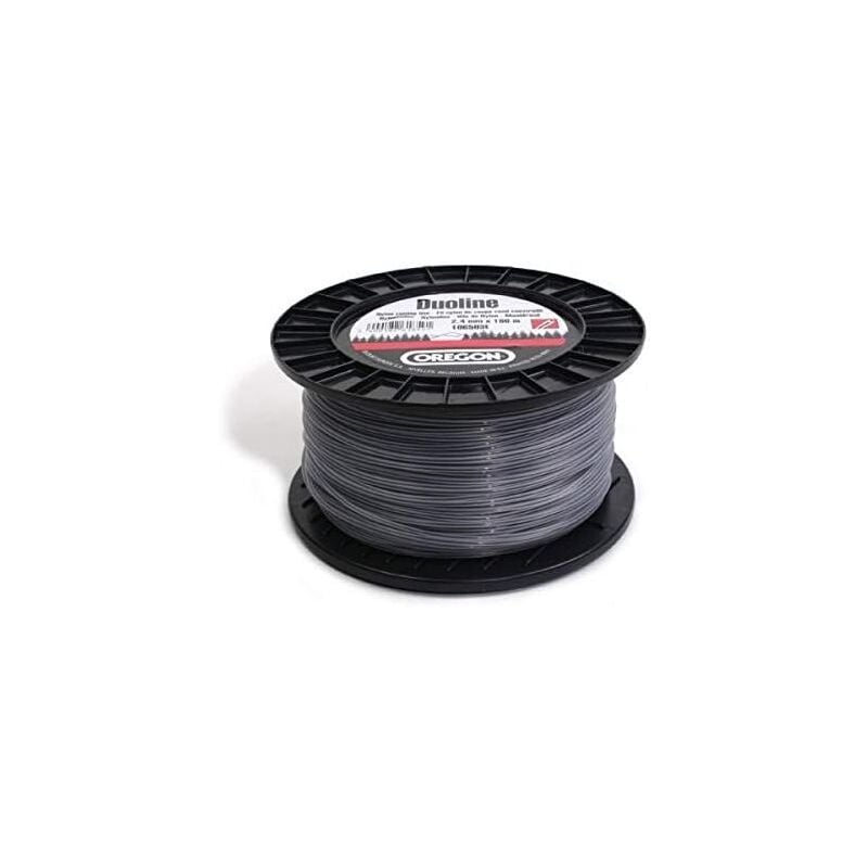 Fil débroussailleuse Rond Duoline Transparent/Noir ø4.0mm/64m Oregon 581220
