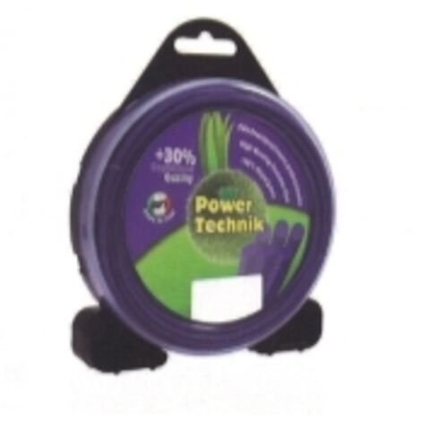Fil POWER TECHNIK débroussailleuse violet diamètre carré 2,4 mm longueur 15 mt
