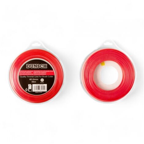 Fil rond en nylon pour débroussailleuse 3,0mm 56m - DUNSCH 7311300056R