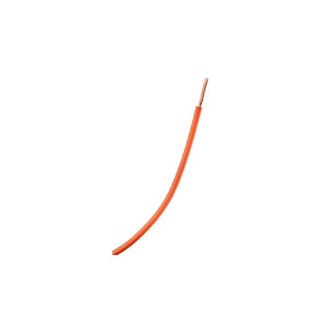 fil souple - h07-vk - 1 x 1.5 mm2 - orange - couronne de 100 mètres