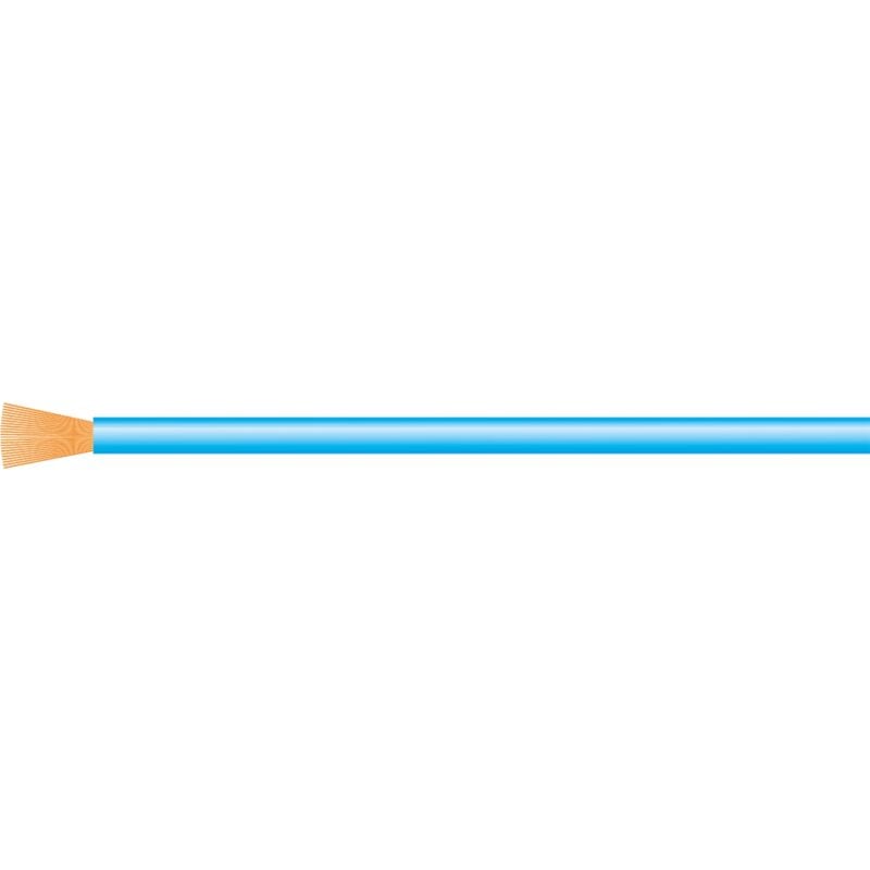 Fil souple - h07-vk - 1 x 2.5 mm2 - bleu clair - ral 5024 - couronne de 100 mètres
