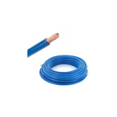 Fil souple H07VK - 1,5 mm2 - Bleu RAL 5015 - Couronne de 100 mètres - H07VK1,5bral5015