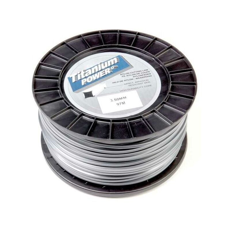 Fil Titanium 3,5 mm x 97 m, carré, bi-matière, bobine
