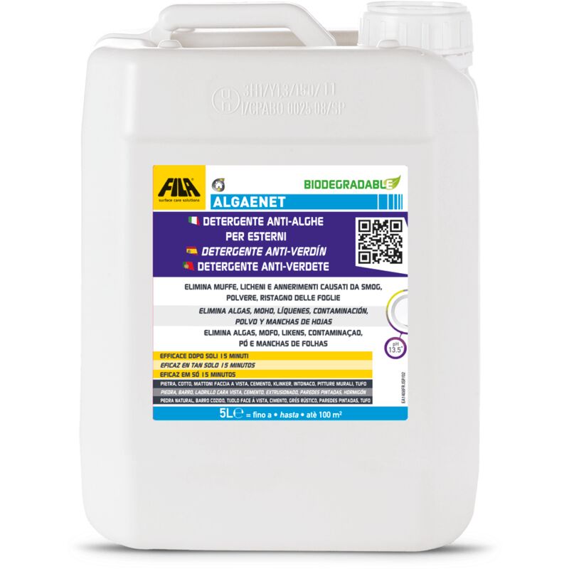 

73300005SPA ALGACID Detergente Antiverdín Para Exteriores 5 Litros - Fila