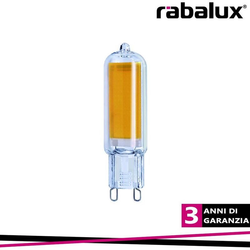 Image of Rabalux - filament-led G9 lightsource, 4W, 460LM, 3000K, D16 x H65 mm, - Luce calda