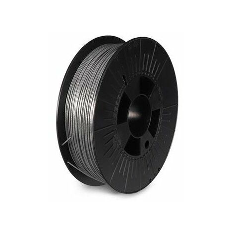 Filament pla 1 75 mm - argent métallique - brillant - 750 g