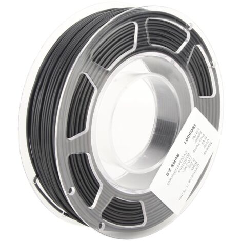 Filament pour imprimante 3D, Filament PLA noir conducteur 1.75mm, 20‑50mm/s